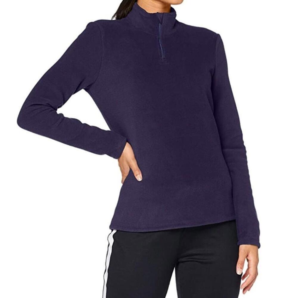 Aurique NWT Women’s Large Navy Blue 1/4 Zip Soft Fleece Pullover L